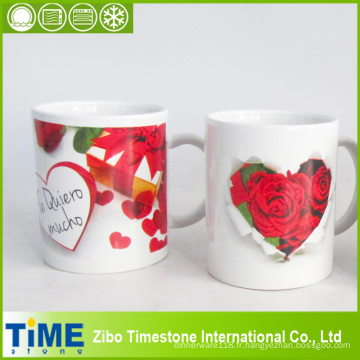 Tasse en céramique de haute qualité avec Rose Design (15041102)
